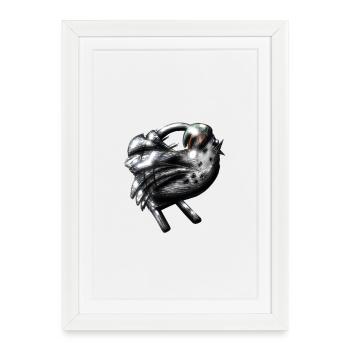 huriya création - Affiche encadrée (27 × 37 cm) - blanc - Devant