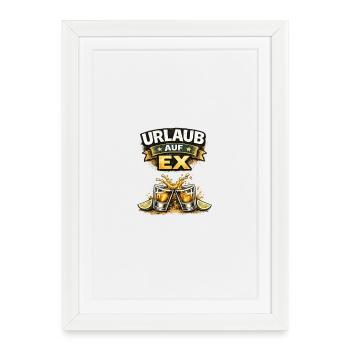 Vacances sur Ex – Beer Joy Splash - Affiche encadrée (27 × 37 cm) - blanc - Devant