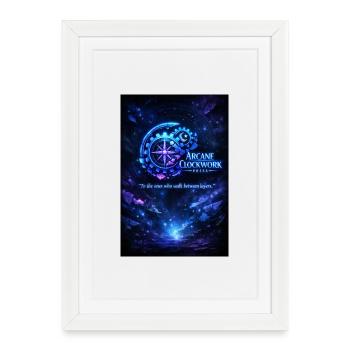 arcane_clockwork_poster_Neon_citate - Framed poster (27 × 37 cm) - white - Front