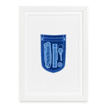X-ray Tool Shield Motif - Framed poster (27 × 37 cm) - white - Front