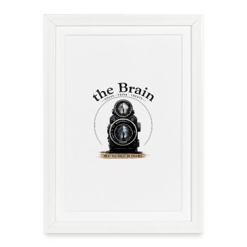 Vintage Camera Focus Motif - Framed poster (27 × 37 cm) - white - Front