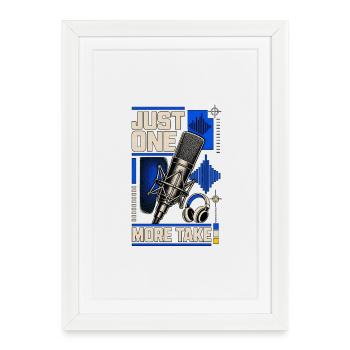 JUST ONE MORE TAKE - Framed poster (27 × 37 cm) - white - Front