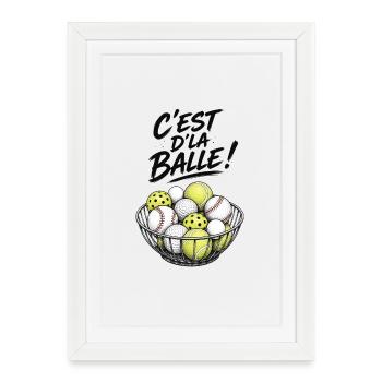 IT'S A BALL! - Framed poster (27 × 37 cm) - white - Front