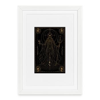 Moon Witch - Framed poster (27 × 37 cm) - white - Front