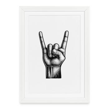Pommel fork - Framed poster (27 × 37 cm) - white - Front