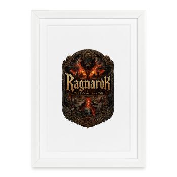 Ragnarök: Das Ende der alten Welt - Gerahmtes Poster (27 × 37 cm) - Weiß - Vorne