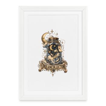 Capture all your dreams and make them come true - Framed poster (27 × 37 cm) - white - Front