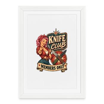 Réservé aux membres du Klingenclub - Affiche encadrée (27 × 37 cm) - blanc - Devant
