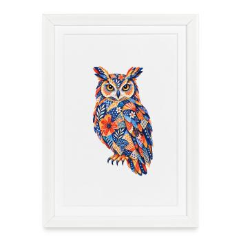PatchworkOwl Blaze of Colors - Framed poster (27 × 37 cm) - white - Front