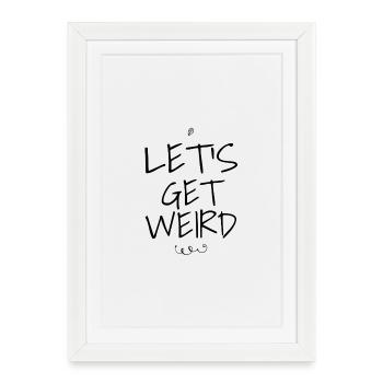 Funny Party Statement - Framed poster (27 × 37 cm) - white - Front