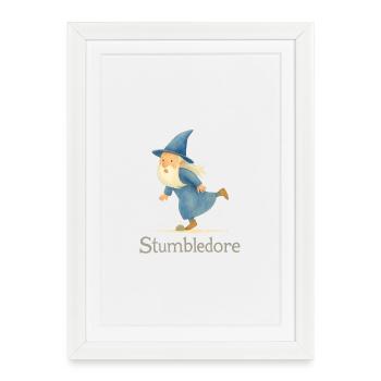 Stumbledore Wizard (Medium Size) - Framed poster (27 × 37 cm) - white - Front