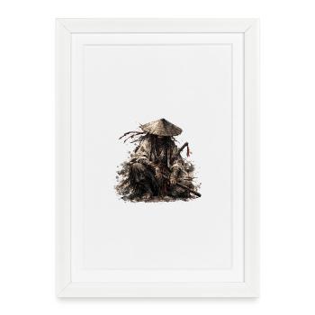 Shadow Ronin Samurai - Framed poster (27 × 37 cm) - white - Front