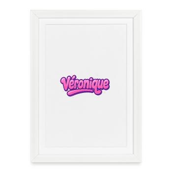 Graffiti Prénom Véronique imprimable sur tout ! - Affiche encadrée (27 × 37 cm) - blanc - Devant