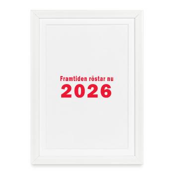 Les futurs votes maintenant en 2026 - Affiche encadrée (27 × 37 cm) - blanc - Devant