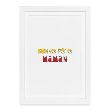 Happy Mother's Day - Mother's Day - Framed poster (27 × 37 cm) - white - Front