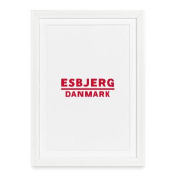 Esbjerg, Danemark - Affiche encadrée (27 × 37 cm) - blanc - Devant