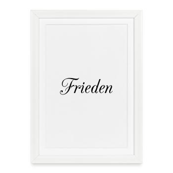 Paix - Affiche encadrée (27 × 37 cm) - blanc - Devant