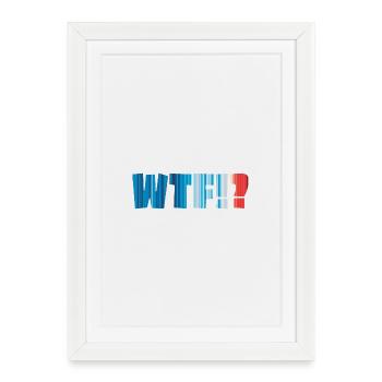 WTF Climate Strips - Framed poster (27 × 37 cm) - white - Front