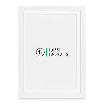 Plank number - Framed poster (27 × 37 cm) - white - Front