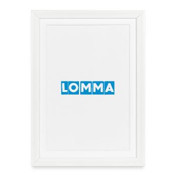 Conception du bloc Lomma Blue - Affiche encadrée (27 × 37 cm) - blanc - Devant