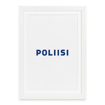 police - Affiche encadrée (27 × 37 cm) - blanc - Devant