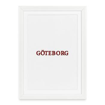 Gothenburg Red-blue - Framed poster (27 × 37 cm) - white - Front