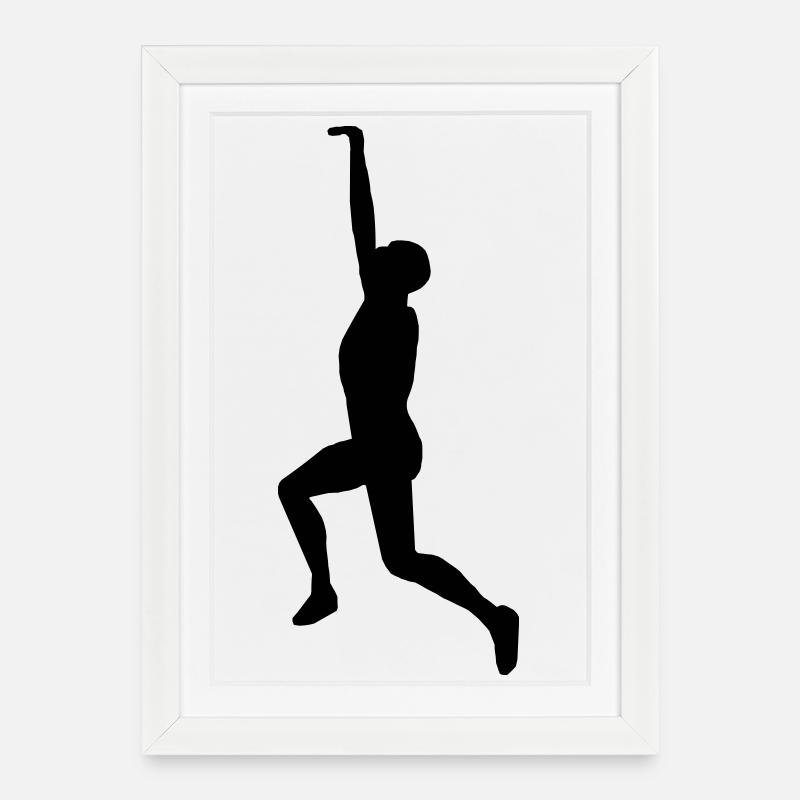 Cliffhanger - Gerahmtes Poster (27 × 37 cm) - Weiß