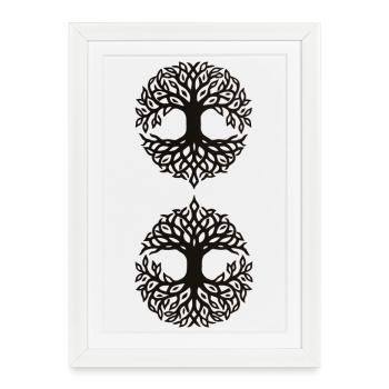 Tree of Life Infinity - Ornament Tree of Life - Framed poster (27 × 37 cm) - white - Front