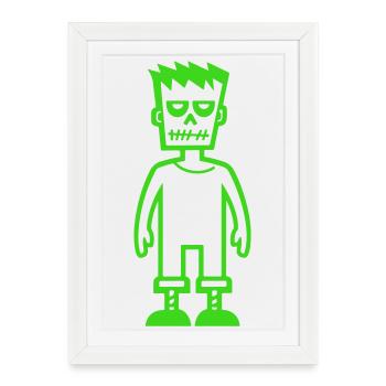 Monstre - Affiche encadrée (27 × 37 cm) - blanc - Devant