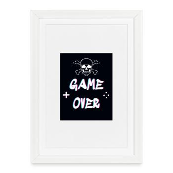 Fin du jeu - Affiche encadrée (27 × 37 cm) - blanc - Devant