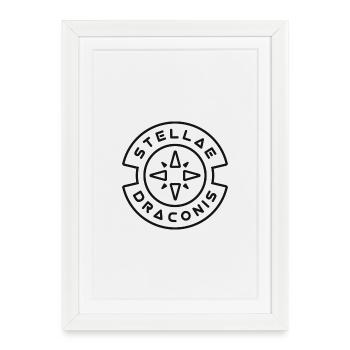 Stellae Draconis - Logo (noir) - Affiche encadrée (27 × 37 cm) - blanc - Devant