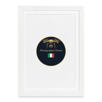 Drone Photographer Italy - Framed poster (27 × 37 cm) - white - Front