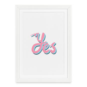 Yes women's fashion that empowers you - Framed poster (27 × 37 cm) - white - Front