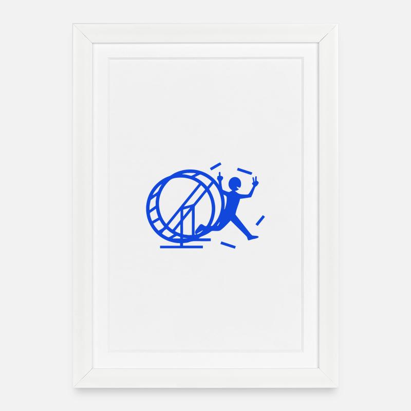 free - Framed poster (27 × 37 cm) - white