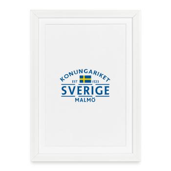 Sweden Malmö Official Logo - Framed poster (27 × 37 cm) - white - Front