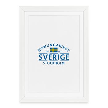 Royaume de Suède Stockholm 1523 - Affiche encadrée (27 × 37 cm) - blanc - Devant