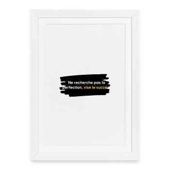 Don't strive for perfection, aim for success - Framed poster (27 × 37 cm) - white - Front
