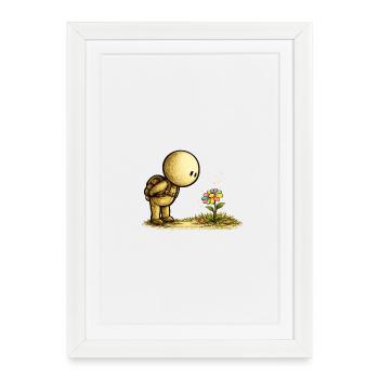 The Little Thought | Discover the beauty - Framed poster (27 × 37 cm) - white - Front