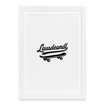 Lausdeand ! - Affiche encadrée (27 × 37 cm) - blanc - Devant