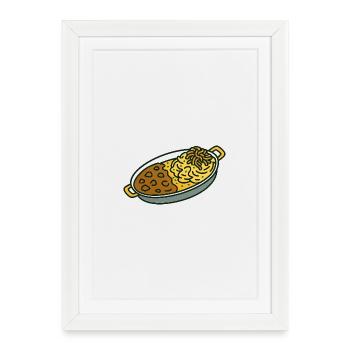 Grandma Karin's favorite dishes - Framed poster (27 × 37 cm) - white - Front