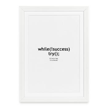 FUTUARE_BLACK - Framed poster (27 × 37 cm) - white - Front