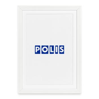 police - Affiche encadrée (27 × 37 cm) - blanc - Devant