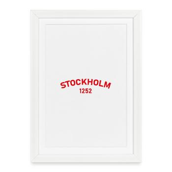 Stockholm 1252 - Affiche encadrée (27 × 37 cm) - blanc - Devant