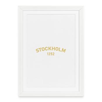 Stockholm 1252 - Affiche encadrée (27 × 37 cm) - blanc - Devant
