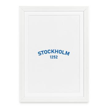 Stockholm 1252 - Affiche encadrée (27 × 37 cm) - blanc - Devant