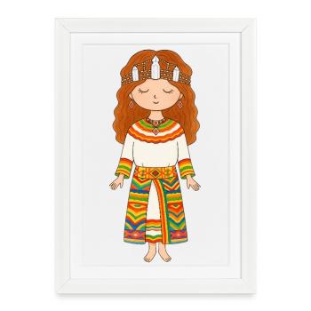 Kabyle - Affiche encadrée (27 × 37 cm) - blanc - Devant