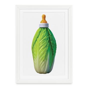 LAIT MATERNEL - Bellegique - Affiche encadrée (27 × 37 cm) - blanc - Devant