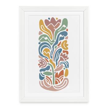 Abstract Blossom - Framed poster (27 × 37 cm) - white - Front