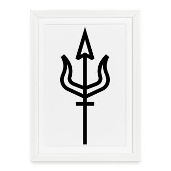 Harpoon - Framed poster (27 × 37 cm) - white - Front