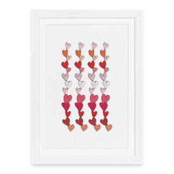 tissu de la chaîne cardiaque - Affiche encadrée (27 × 37 cm) - blanc - Devant
